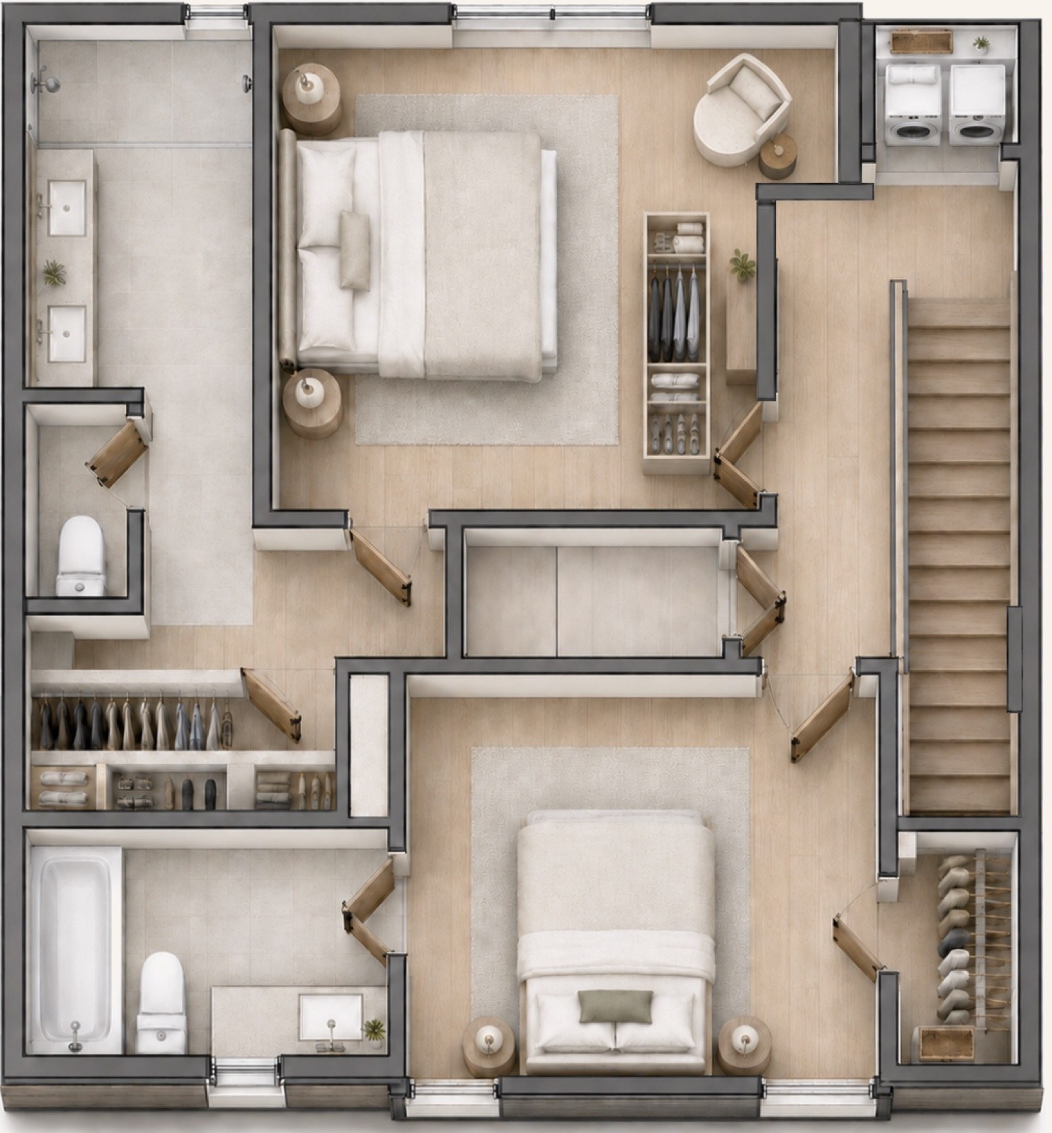 Floor plan — Level 3 — Bedrooms