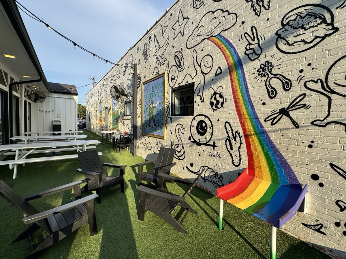 A Lowest Greenville beer-garden patio